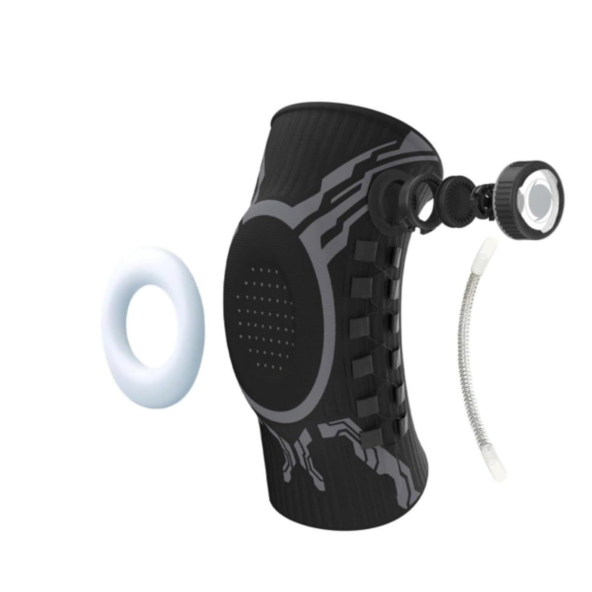 Pillova knee brace with adjustment dial