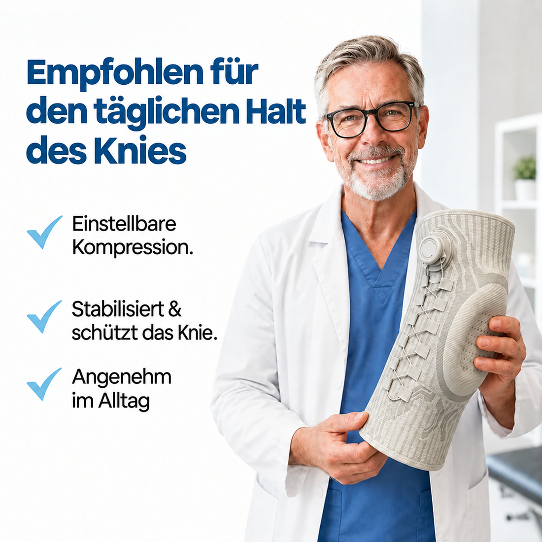 Empfohlen für den täglichen Halt des Knies