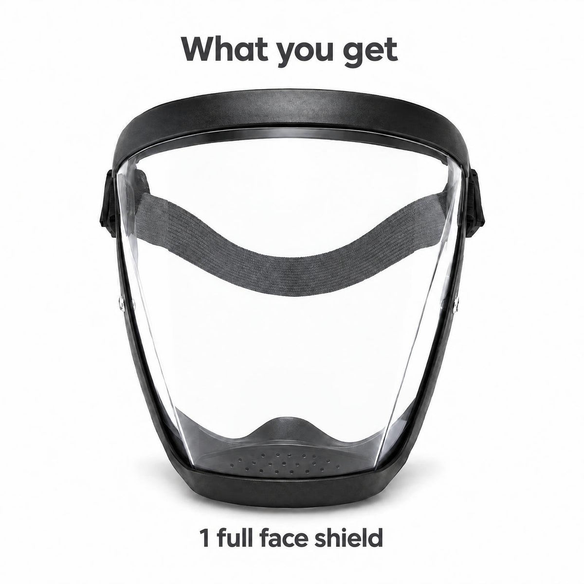 What you get: one full face shield